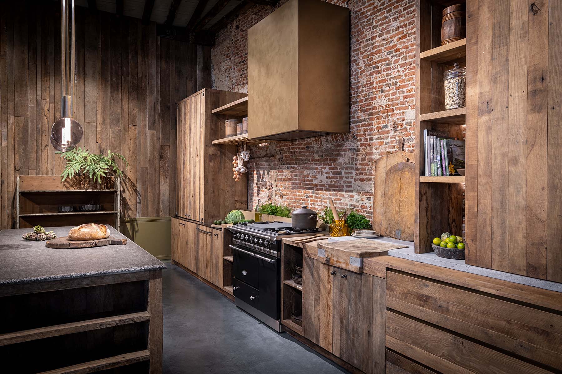 massieve keuken op maat woontheater